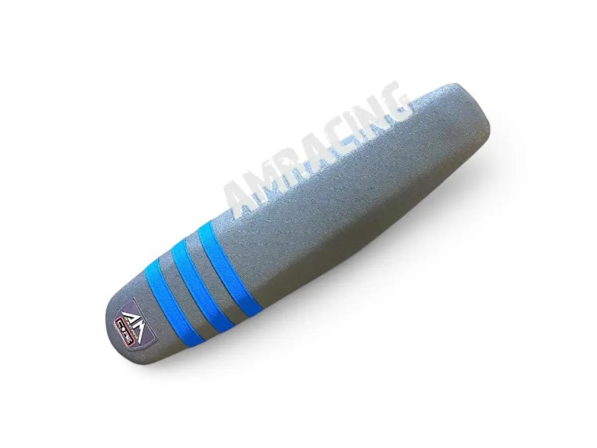 AM RACING SADDLE COVER ANTI-SLIP STRIPED HIGH QUALITY TM - 2T/4T FROM 2022 ONWARDS